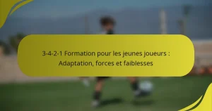 3-4-2-1 Formation pour les jeunes joueurs : Adaptation, forces et faiblesses