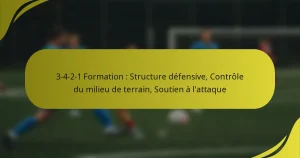 3-4-2-1 Formation : Structure défensive, Contrôle du milieu de terrain, Soutien à l’attaque